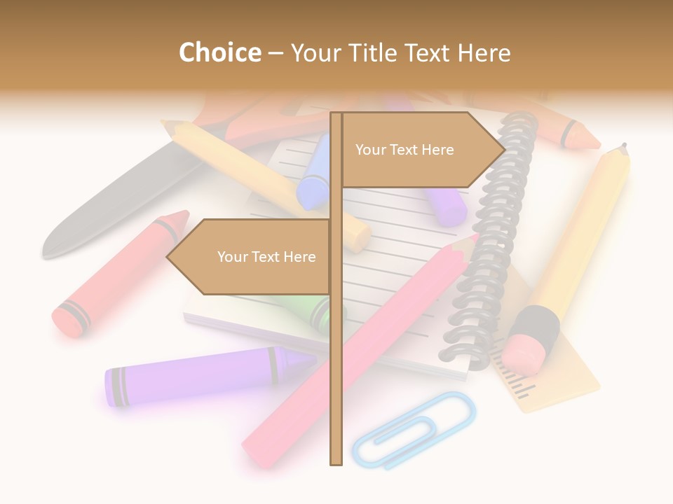 Illustration Preschool School PowerPoint Template