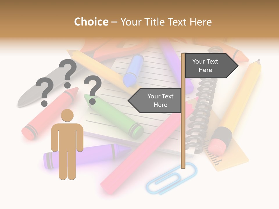 Illustration Preschool School PowerPoint Template