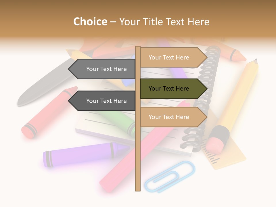 Illustration Preschool School PowerPoint Template