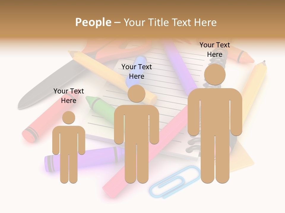 Illustration Preschool School PowerPoint Template