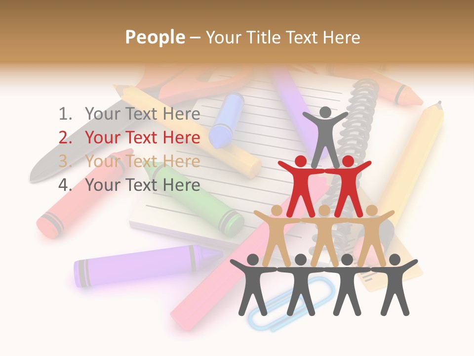 Illustration Preschool School PowerPoint Template