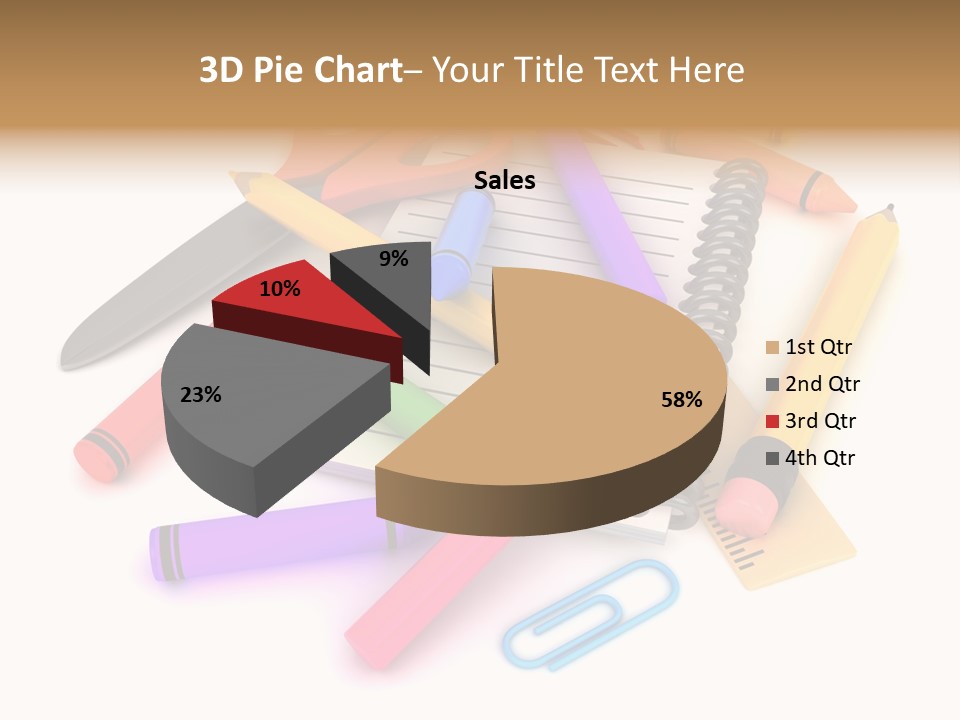 Illustration Preschool School PowerPoint Template
