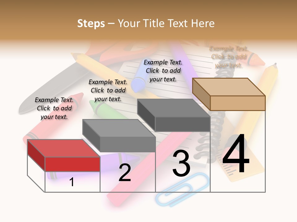 Illustration Preschool School PowerPoint Template