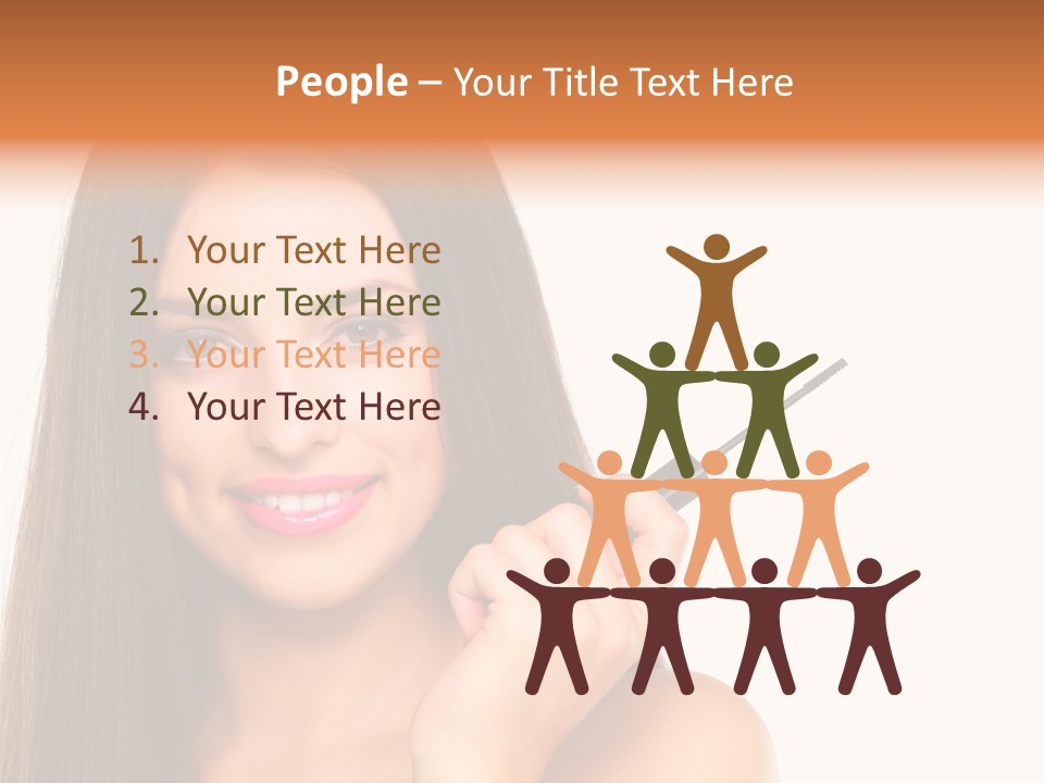 Human Chair Figure PowerPoint Template