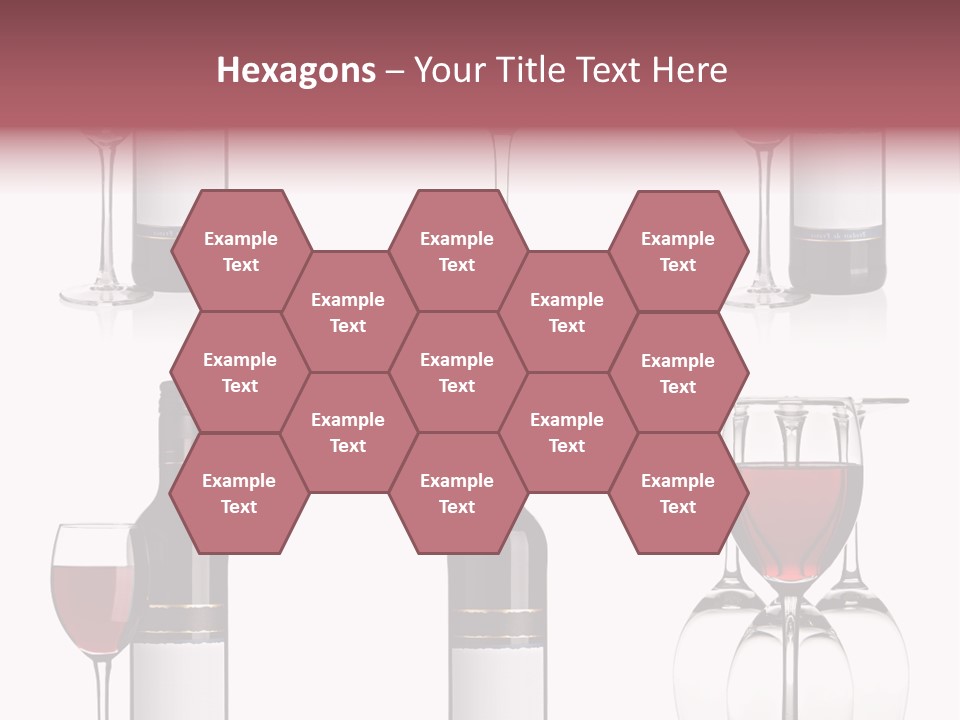 Wine Red Wine Leaves PowerPoint Template