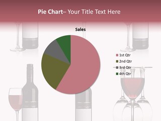 Wine Red Wine Leaves PowerPoint Template