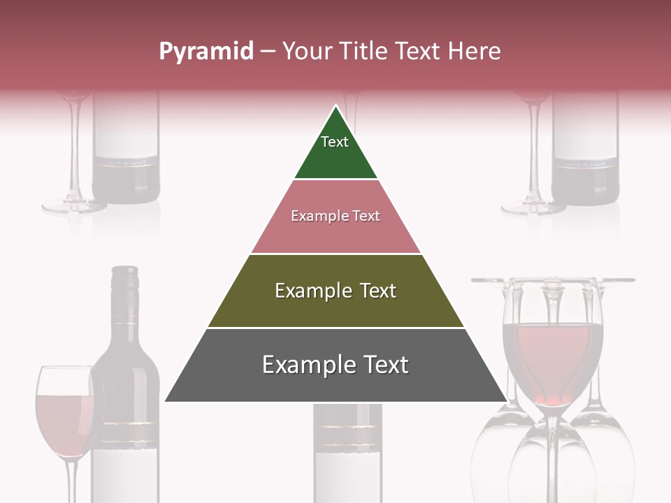 Wine Red Wine Leaves PowerPoint Template