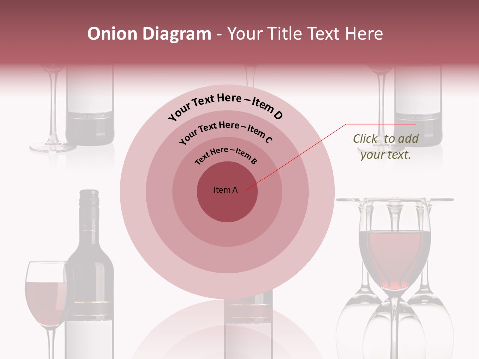 Wine Red Wine Leaves PowerPoint Template