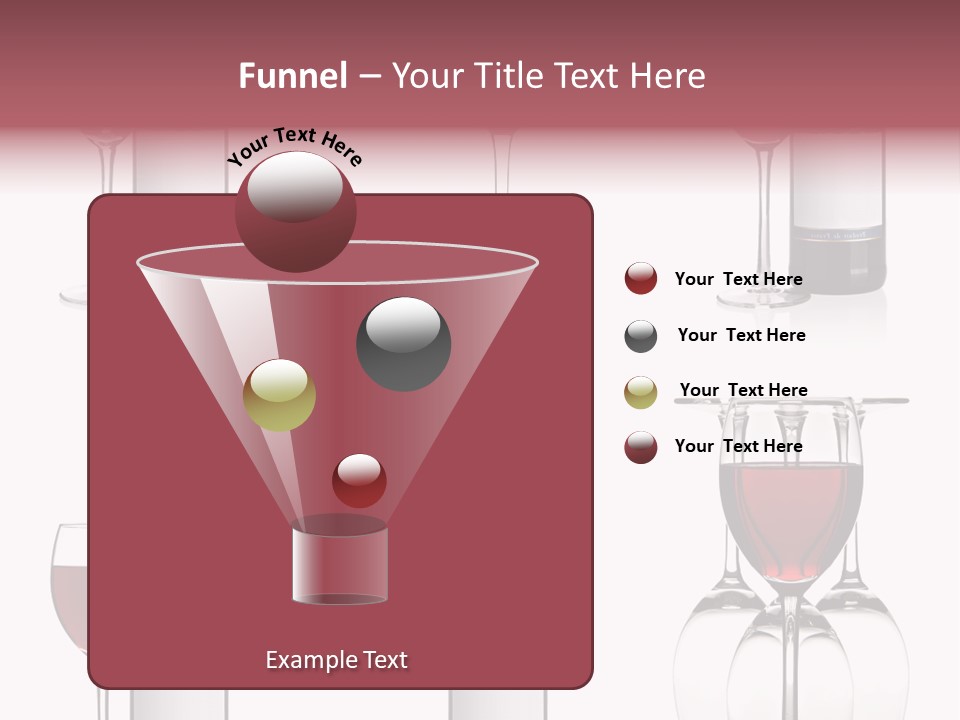 Wine Red Wine Leaves PowerPoint Template
