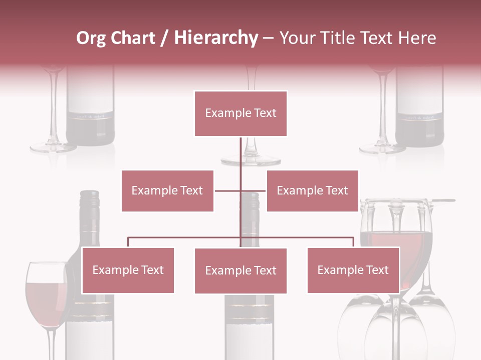 Wine Red Wine Leaves PowerPoint Template