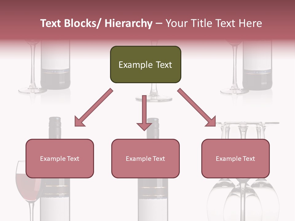 Wine Red Wine Leaves PowerPoint Template