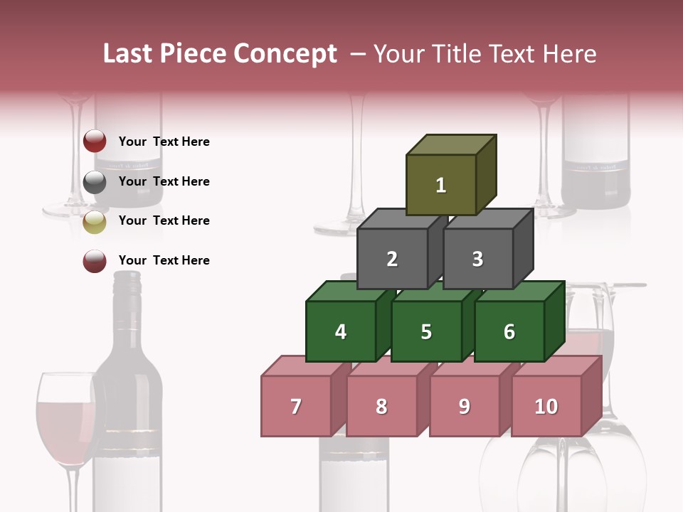Wine Red Wine Leaves PowerPoint Template