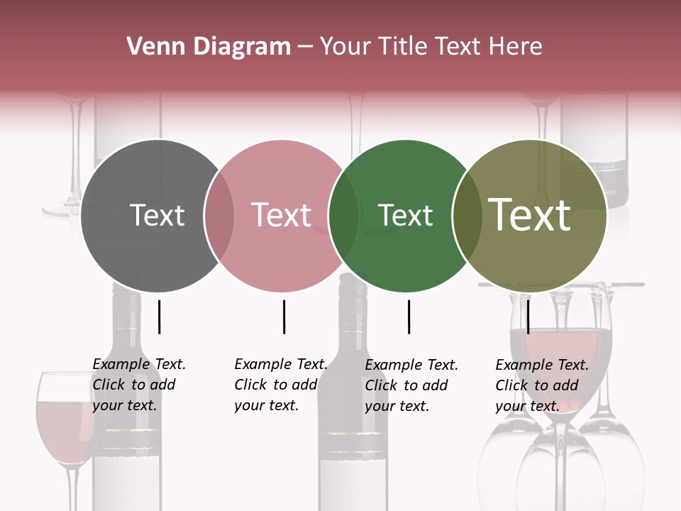 Wine Red Wine Leaves PowerPoint Template