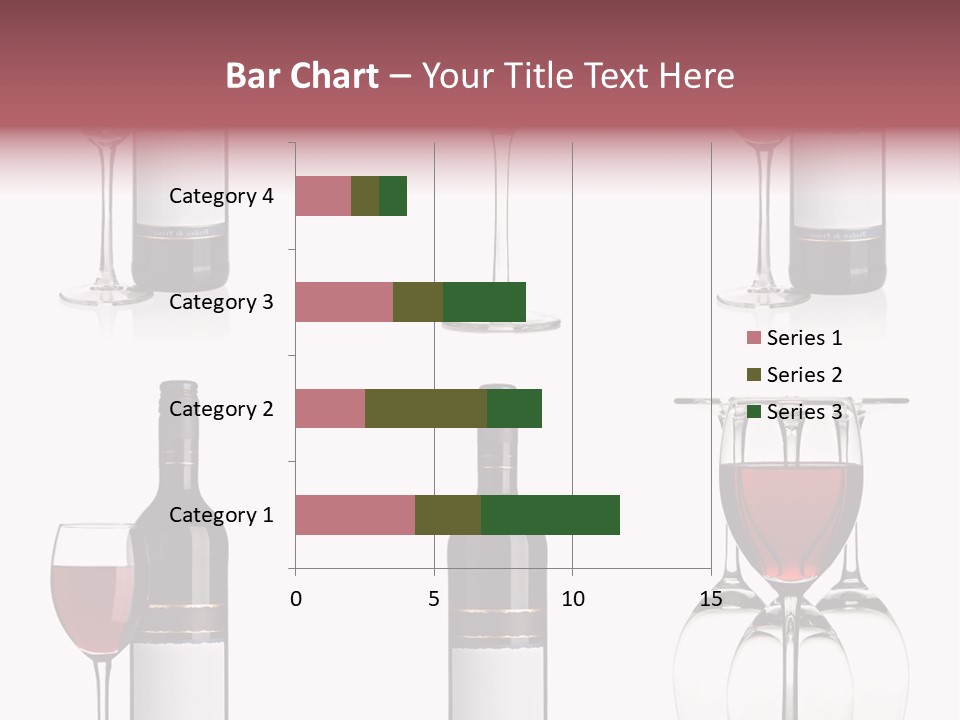 Wine Red Wine Leaves PowerPoint Template
