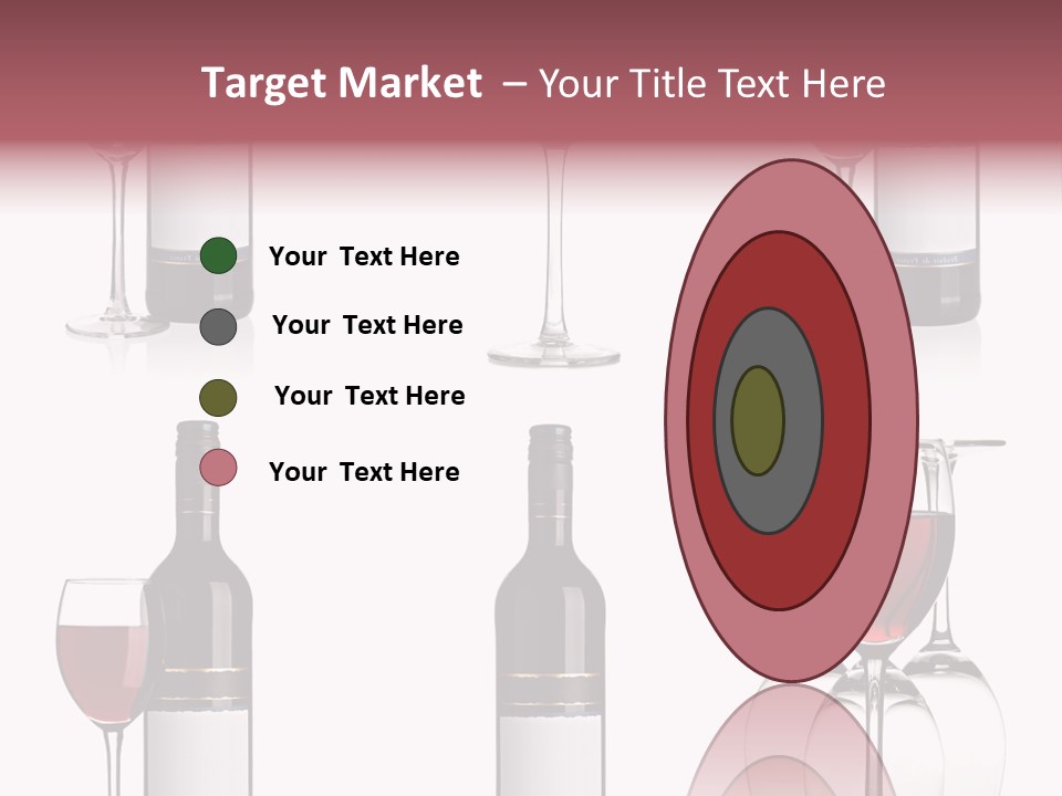 Wine Red Wine Leaves PowerPoint Template