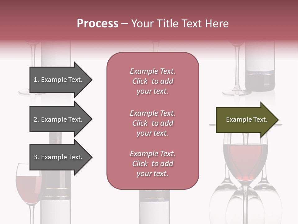 Wine Red Wine Leaves PowerPoint Template