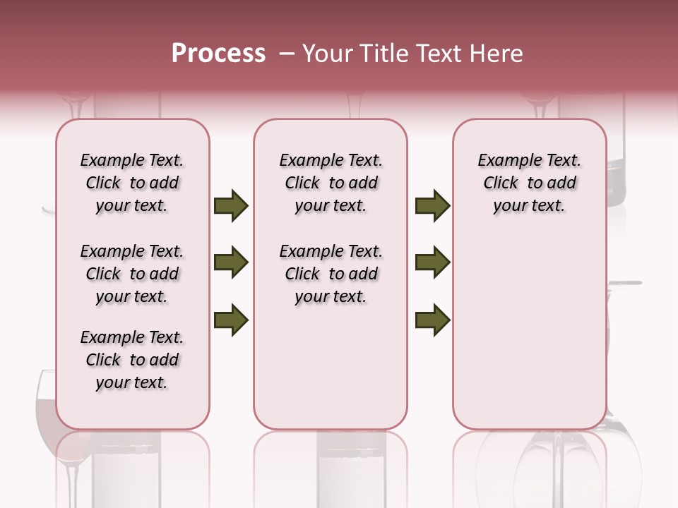 Wine Red Wine Leaves PowerPoint Template