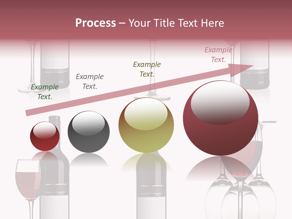 Wine Red Wine Leaves PowerPoint Template
