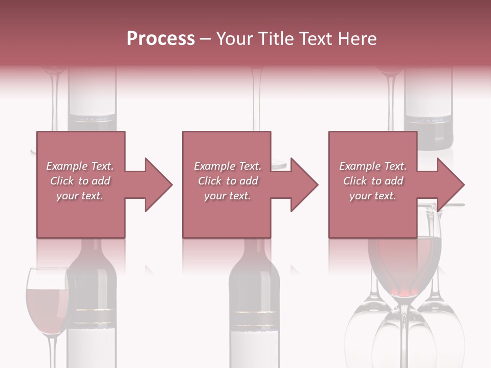 Wine Red Wine Leaves PowerPoint Template