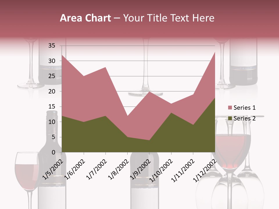Wine Red Wine Leaves PowerPoint Template