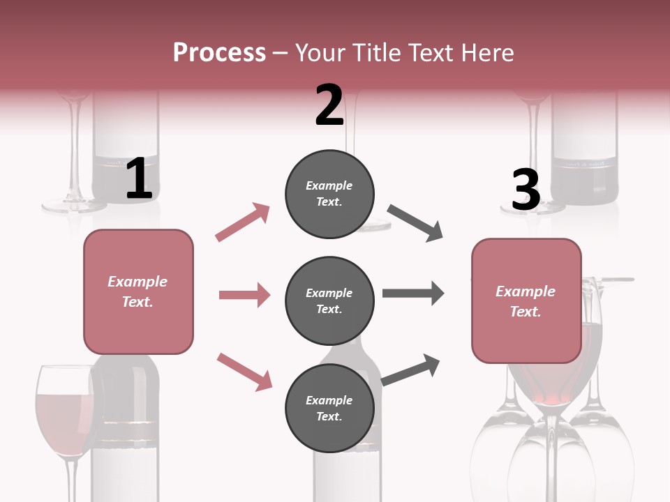 Wine Red Wine Leaves PowerPoint Template