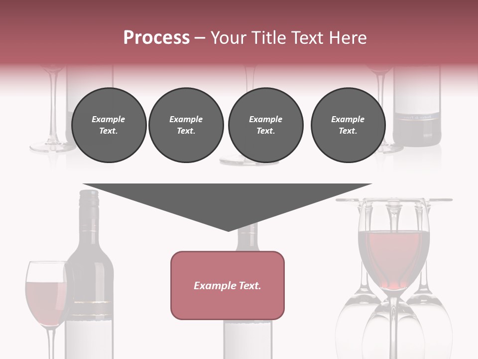 Wine Red Wine Leaves PowerPoint Template