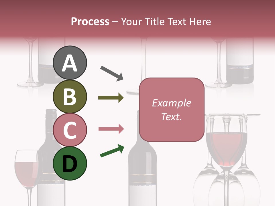Wine Red Wine Leaves PowerPoint Template