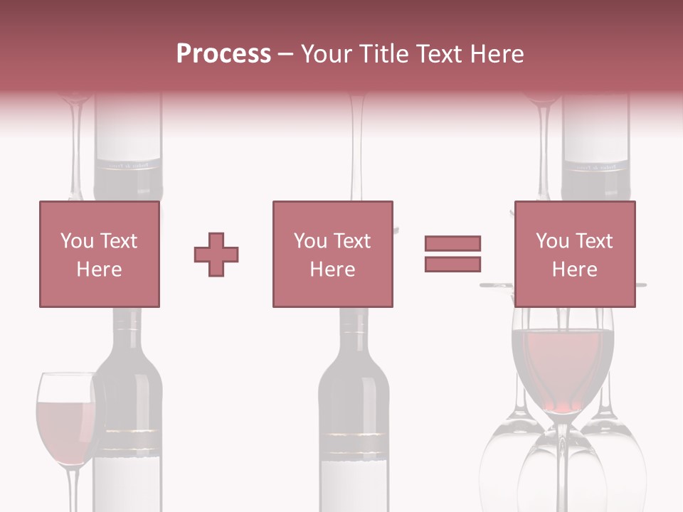 Wine Red Wine Leaves PowerPoint Template