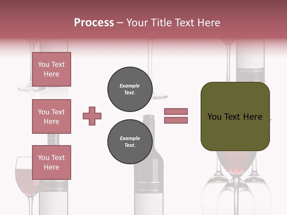 Wine Red Wine Leaves PowerPoint Template