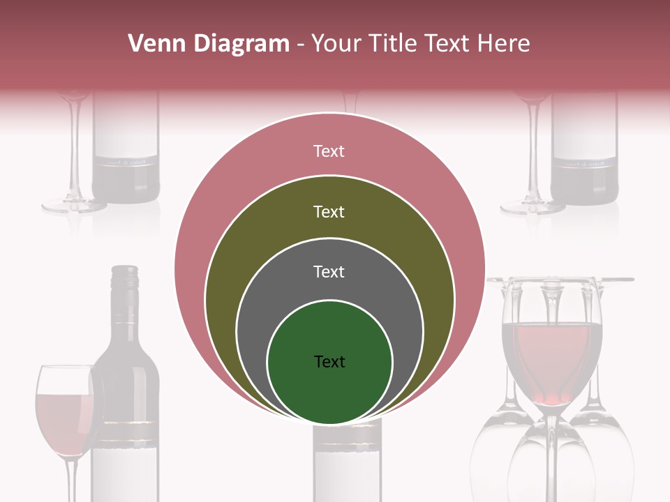 Wine Red Wine Leaves PowerPoint Template
