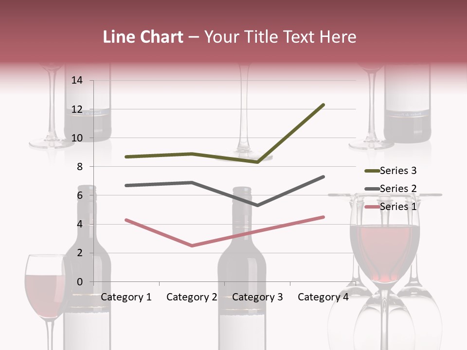 Wine Red Wine Leaves PowerPoint Template