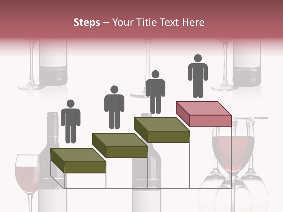 Wine Red Wine Leaves PowerPoint Template