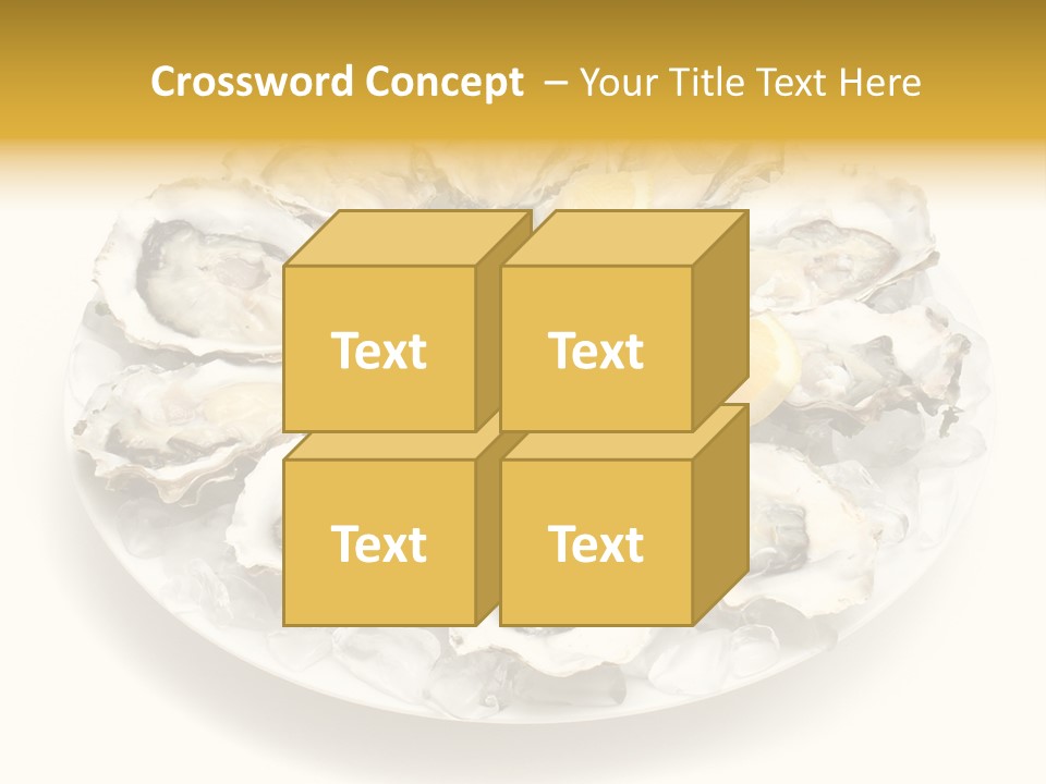Gourmet Traditional Shellfish PowerPoint Template