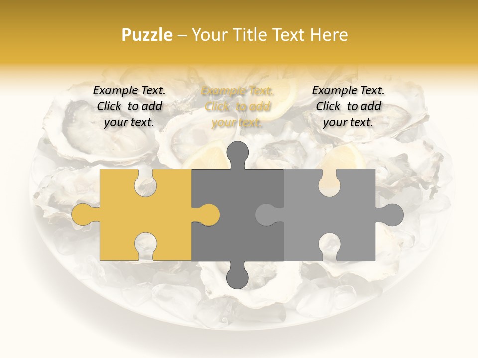 Gourmet Traditional Shellfish PowerPoint Template