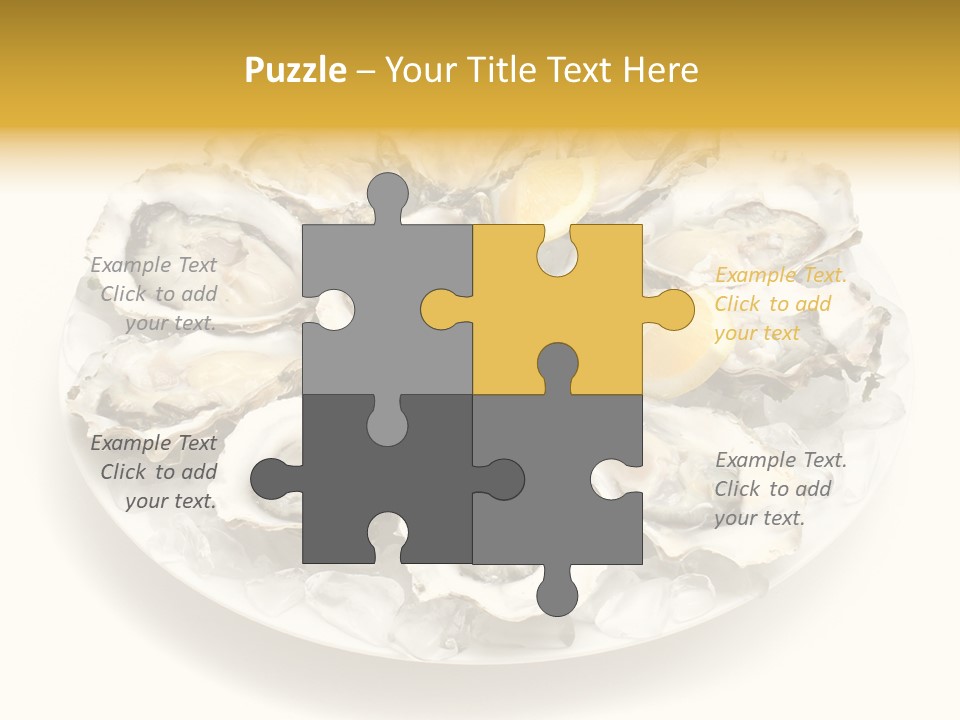 Gourmet Traditional Shellfish PowerPoint Template