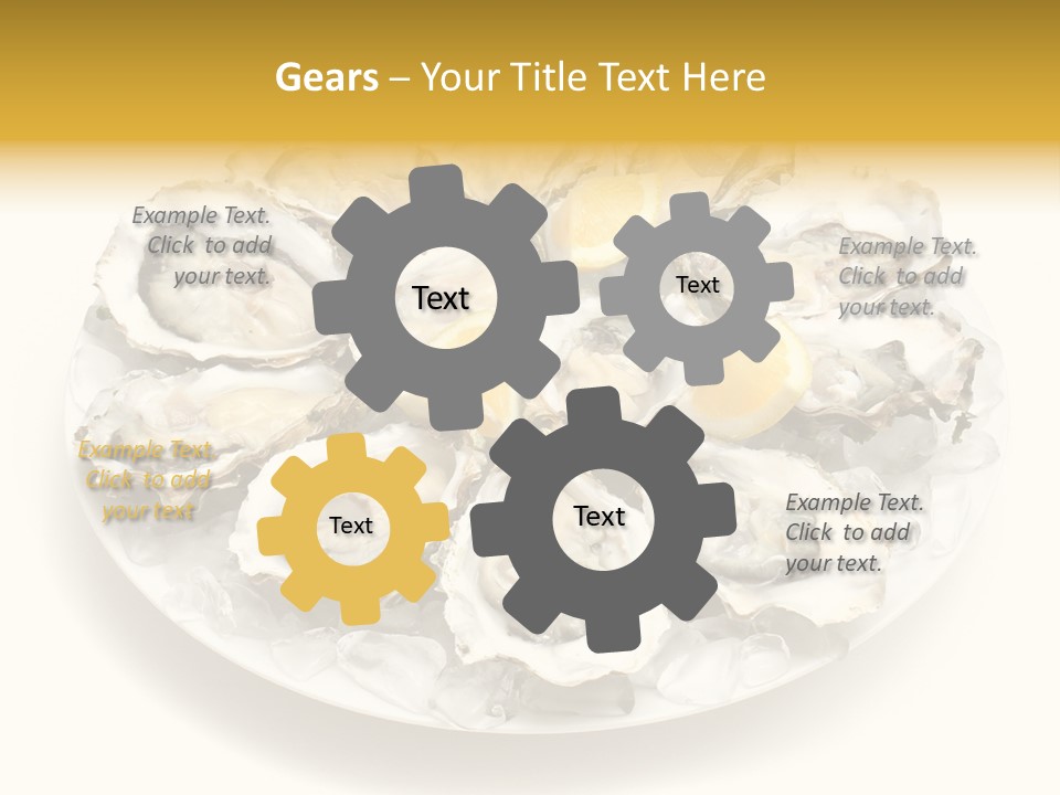 Gourmet Traditional Shellfish PowerPoint Template