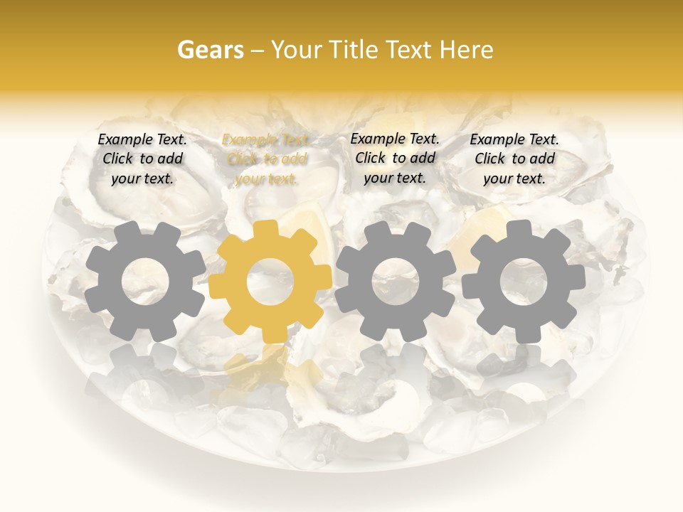 Gourmet Traditional Shellfish PowerPoint Template