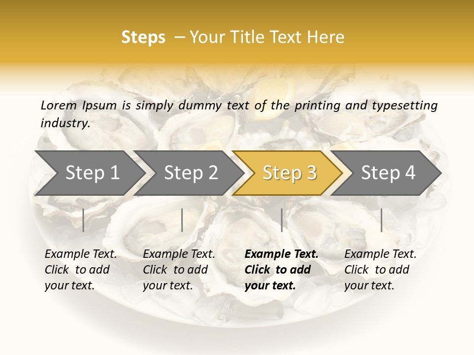 Gourmet Traditional Shellfish PowerPoint Template