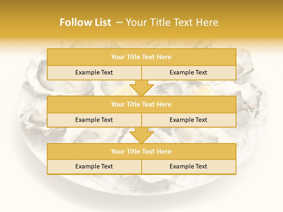 Gourmet Traditional Shellfish PowerPoint Template