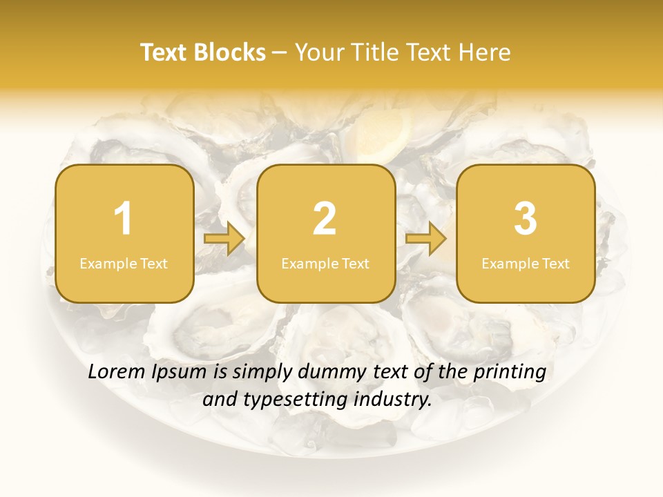 Gourmet Traditional Shellfish PowerPoint Template