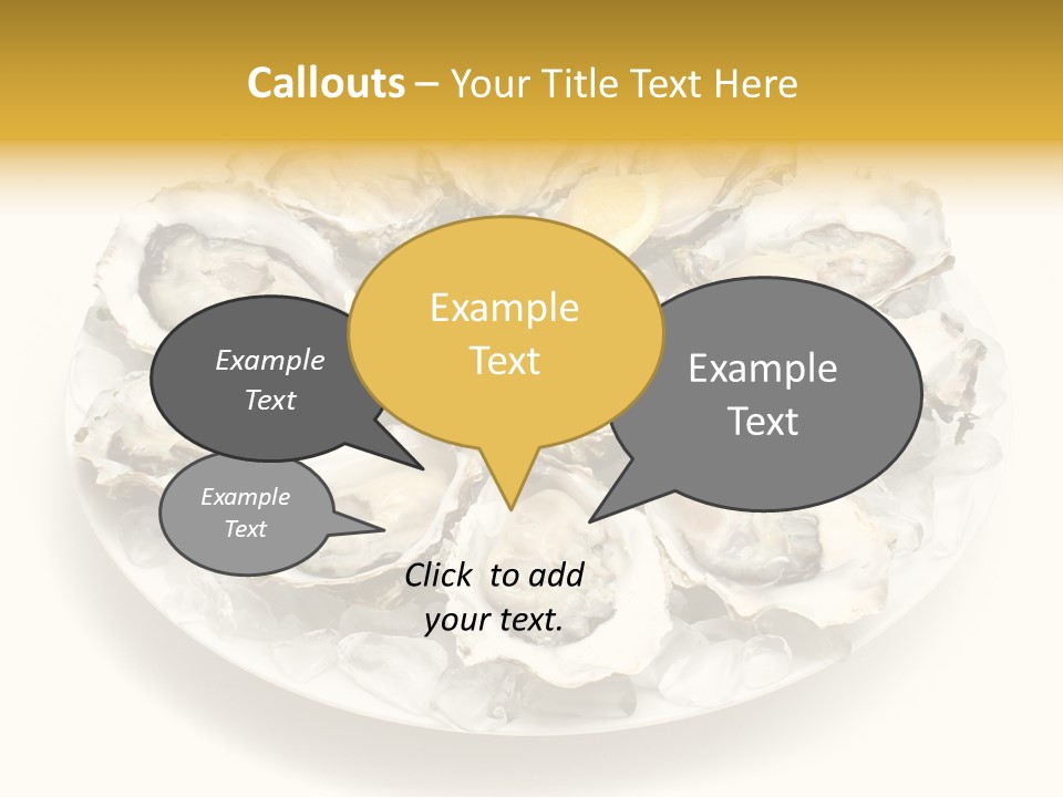 Gourmet Traditional Shellfish PowerPoint Template