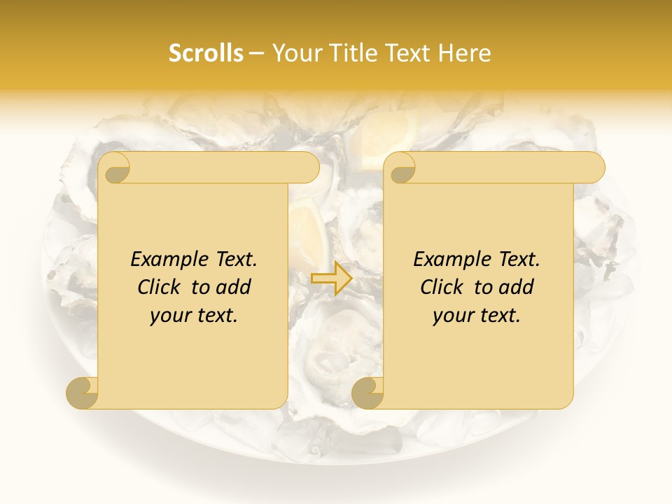 Gourmet Traditional Shellfish PowerPoint Template