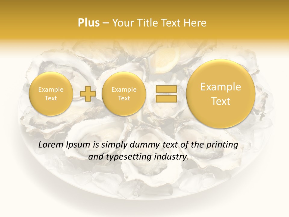 Gourmet Traditional Shellfish PowerPoint Template