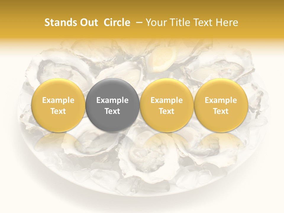 Gourmet Traditional Shellfish PowerPoint Template