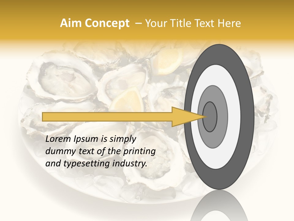Gourmet Traditional Shellfish PowerPoint Template
