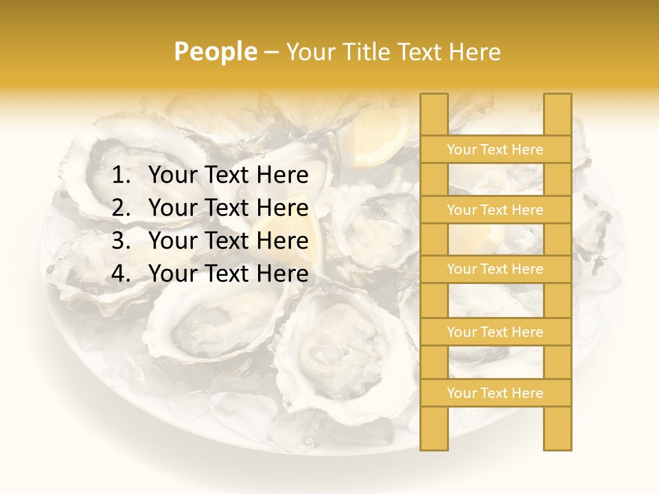 Gourmet Traditional Shellfish PowerPoint Template