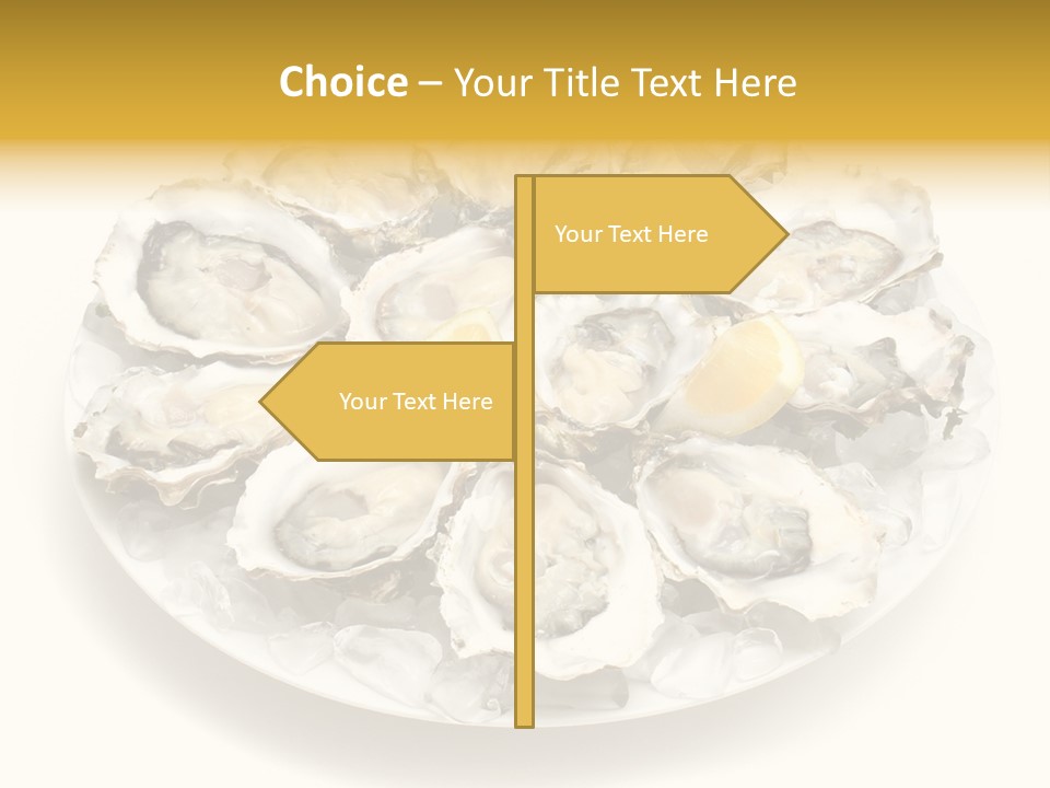 Gourmet Traditional Shellfish PowerPoint Template