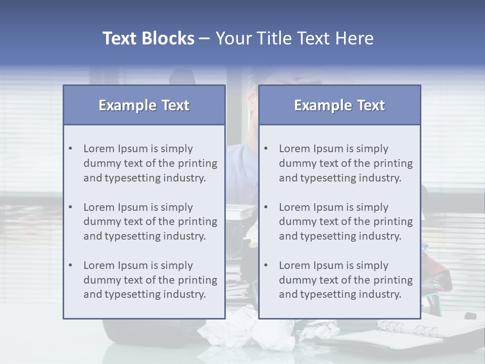 Failure Business Paperwork PowerPoint Template