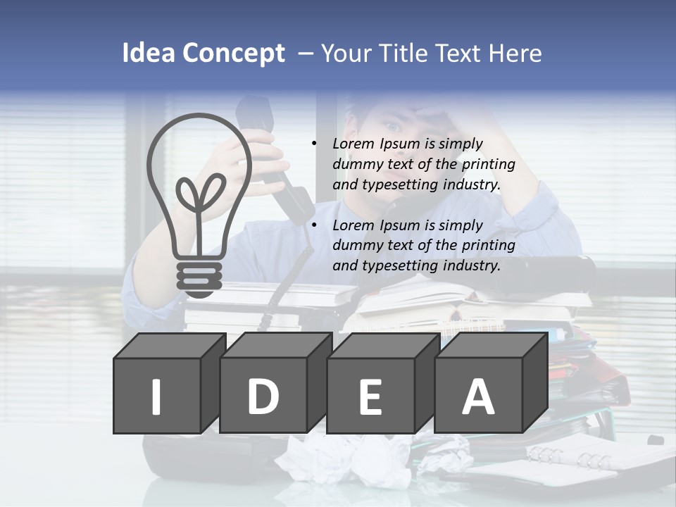 Failure Business Paperwork PowerPoint Template