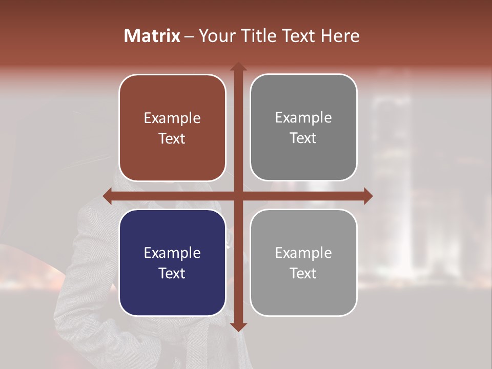 Autumn City Sad PowerPoint Template